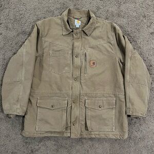 Carhartt Men’s Khaki Sandstone Rancher Chore Coat Barn Jacket Size XL 100110 903